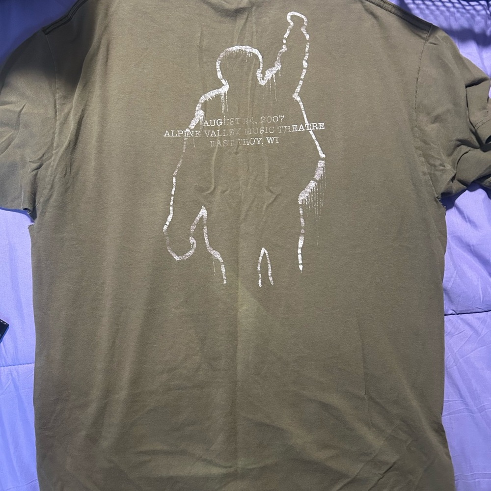 Rage Against The Machine Olive Green T-Shirt - Picture 4 of 4